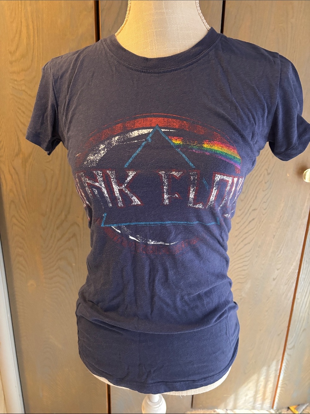 Pink Floyd Slim Fit Women’s Band T Shirt Retro Distressed